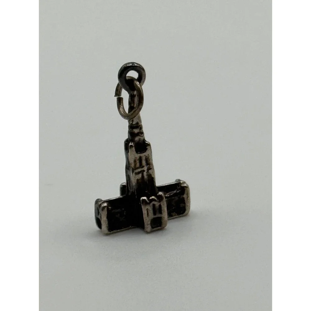 Vintage Sterling Silver Cathedral Charm England Travel Souvenir